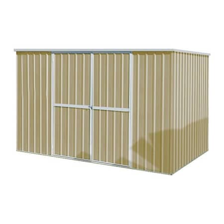 342 cu ft Steel Outdoor Storage Shed, Beige MPN:13X106
