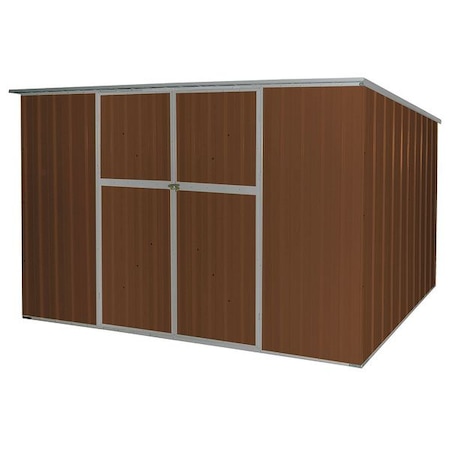 342 cu ft Steel Outdoor Storage Shed, Brown MPN:13X107