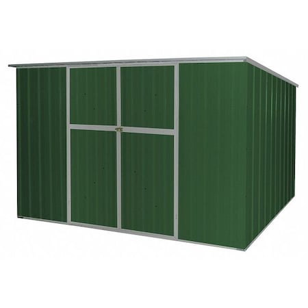 342 cu ft Steel Outdoor Storage Shed, Green MPN:13X108