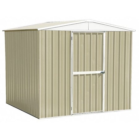 248 cu ft Steel Outdoor Storage Shed, Beige MPN:13X109