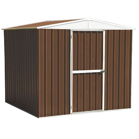 248 cu ft Steel Outdoor Storage Shed, Brown MPN:13X110