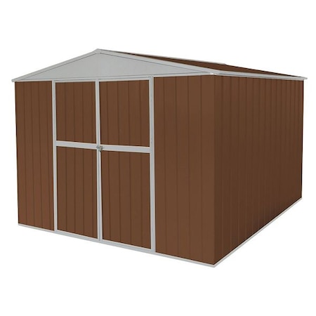 492 cu ft Steel Outdoor Storage Shed, Brown MPN:13X113