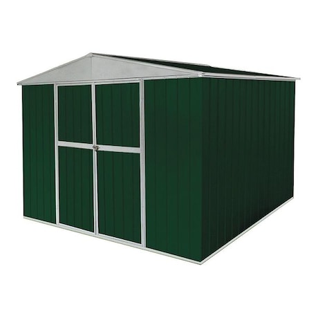 492 cu ft Steel Outdoor Storage Shed, Green MPN:13X114