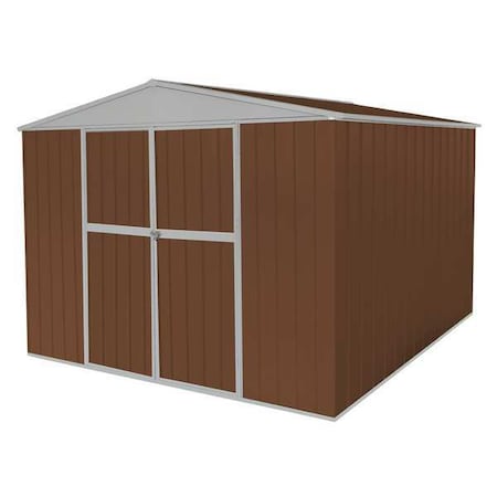 653 cu ft Steel Outdoor Storage Shed, Brown MPN:13X116
