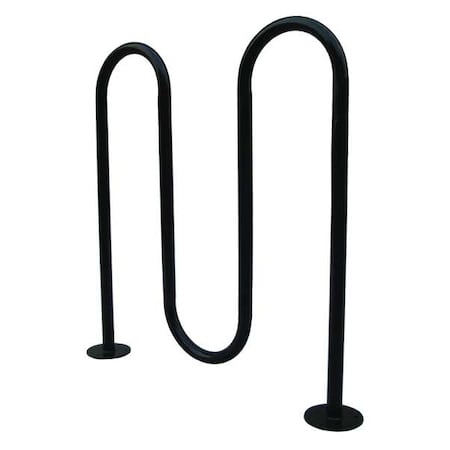 Bike Rack, Black, Steel, 43-1/2 in., 5-Bike MPN:45MK39