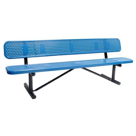 Outdoor Bench, 96 in. L, 31 in. H, BLU MPN:4HUU4