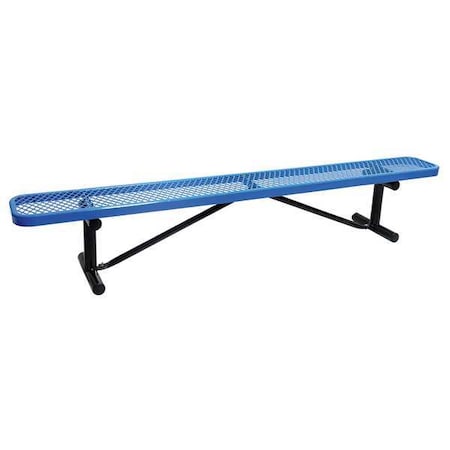 Outdoor Bench, 96 in. L, 16-3/8 in. H, BLU MPN:4HUU8