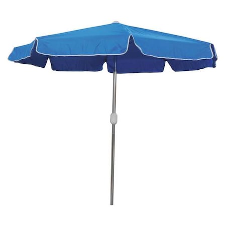 Patio Umbrella, 7.83 ft Dia, Blue MPN:4HUW4