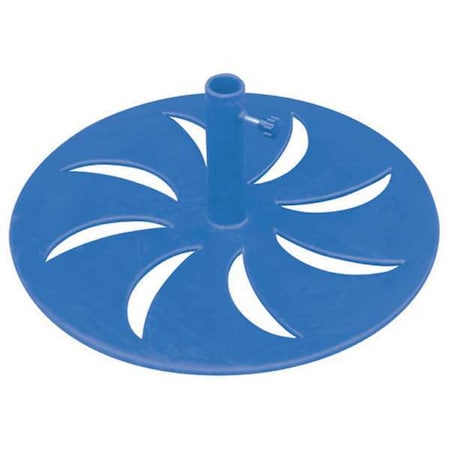 Outdoor Umbrella Base, Round, Blue MPN:4HUW6