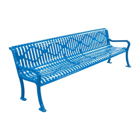 Outdoor Bench, 96 in L, Blue MPN:RF96D BLUE