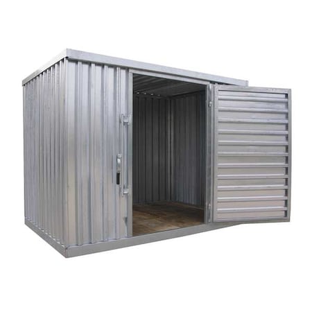 Steel Double Depth Storage Building, Silver MPN:STOR-912-G-W-1RH