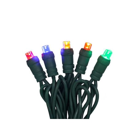 StringLights, 25ft, Button, 50LEDs, Multi MPN:60RG10