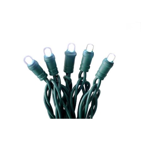 StringLights, 25ft, Button, 50LEDs, White MPN:60RG11