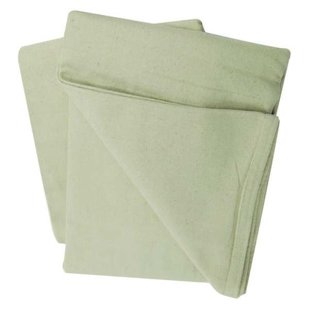 Off White Canvas Drop Cloth, 320 mil Thick, 15 ft L x 4 ft W MPN:58908GR