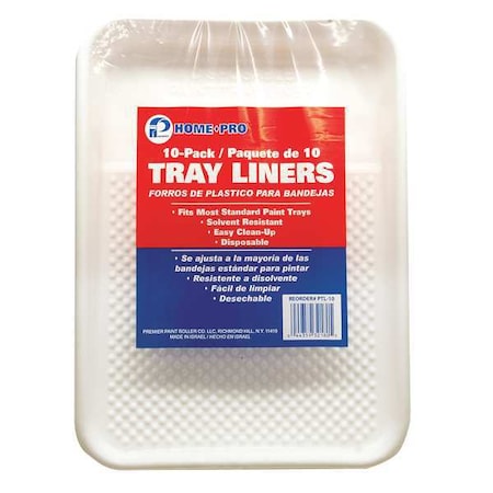Plastic Paint Tray Liner, 1 qt, 15 1/2
