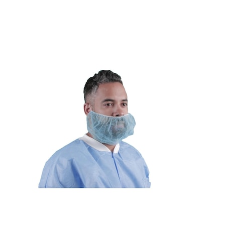 Beard Cover, Polypropylene, Blue, 1000 PK MPN:112NWI BLUE