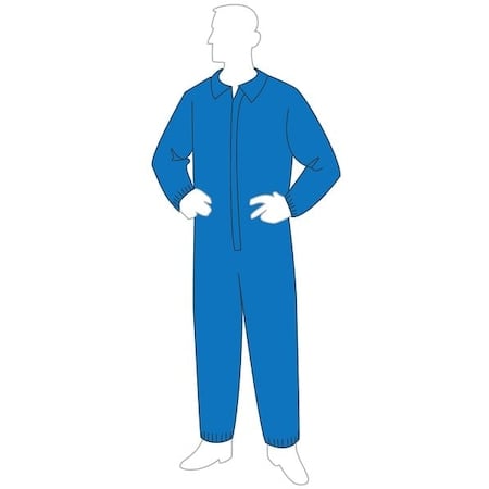 Collared Disposable Coveralls, Elstc, PK25 MPN:19125B 2X