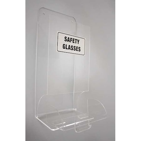 Eyewear Dispenser, Stack Tower, 20 Pairs, Acrylic, 18 in H x 8 in W x 5 1/2 in D, Clear, 1 Box MPN:23Z420