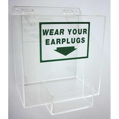 Reusable Ear Plugs with Dispenser, Table Top, Wall Mount, Capacity: 200 Pairs MPN:23Z423