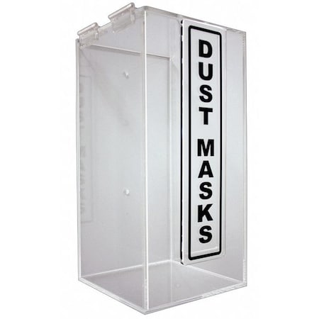 Dust Mask Dispenser, Acrylic, 12-3/8in H MPN:23Z425