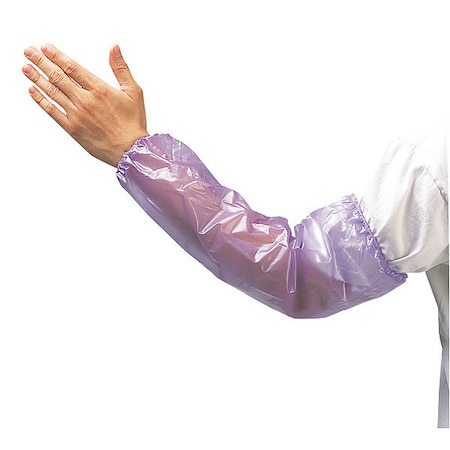 Chemical Resistant Sleeves, 18 in Length, 8 mil Thick, Welded Seam, Blue, 12 PK MPN:2818BV