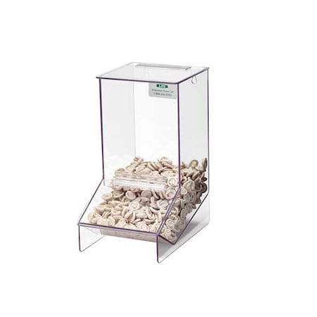 Glove Dispenser, PETG, Holds Finger Cot, Clear, 12-1/2 in H x 6 in W x 8-1/2 in D MPN:3RZR9