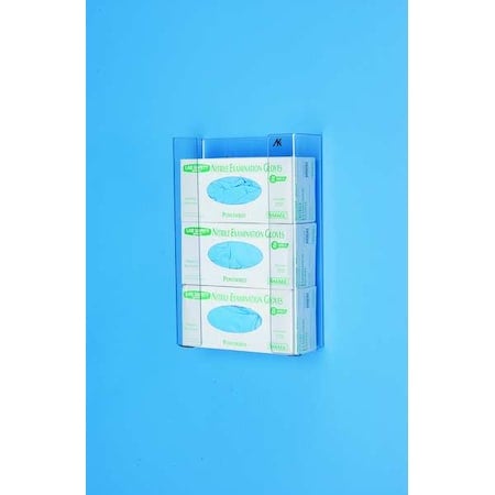 Glove Dispenser, PETG, Holds (3) Boxes, Clear, 16.25 X 10.75 X 4