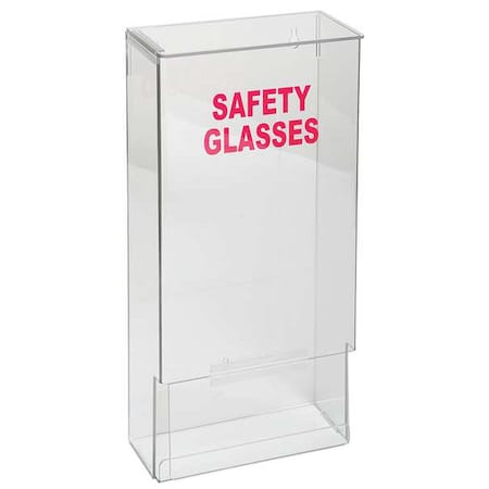 Safety Glasses and Goggles Dispenser, Stack Tower, 20 Pairs, PETG, 15 3/4 in H x 8 in W x 4 in D MPN:3TCA5