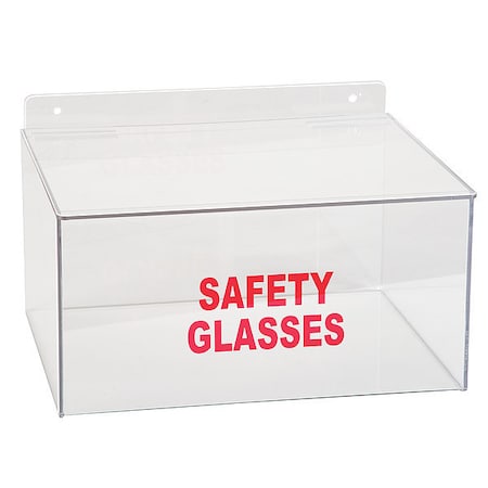Safety Glasses Dispenser, Tray, 20 Pairs, PETG, 7 in H x 11 7/16 in W x 9 1/2 in D, Clear MPN:3TCA8