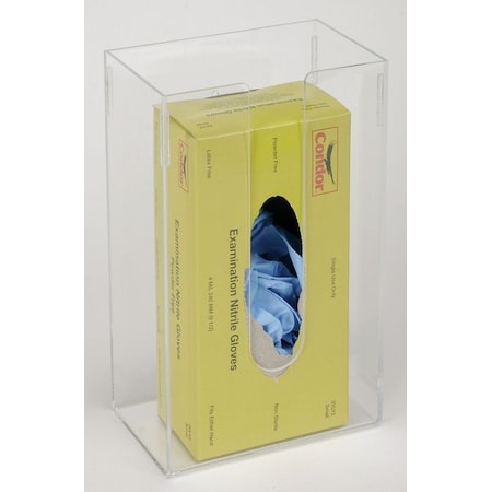 Glove Dispenser, PETG, Holds Boxed, Loose or Packaged Gloves, Clear MPN:4DKT8
