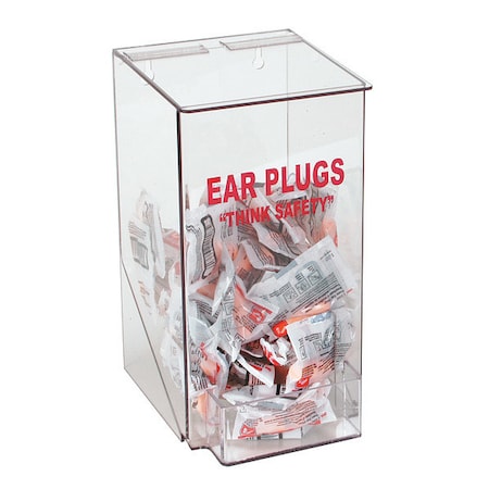 Ear Plug Dispenser, Empty, Table Top or Wall Mount MPN:4GMR9