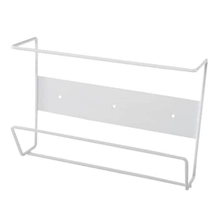 Glove Dispenser, Enamel Coated Steel Wire, Holds (1) Box, White, 7-1/4