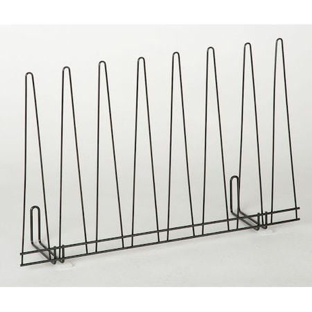Glove Drying Rack, Steel, Holds (4) Pairs of Gloves, Black, 14 in H x 22 in W x 4-7/8 in D MPN:6GLC5