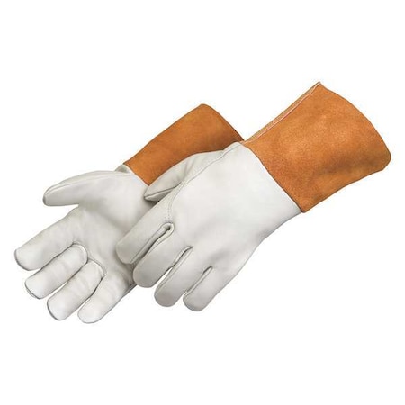 Welding Gloves, Gauntlet Cuff, Wing Thumb, B Pigskin/Cowhide, S, 12 PK MPN:7124 SM