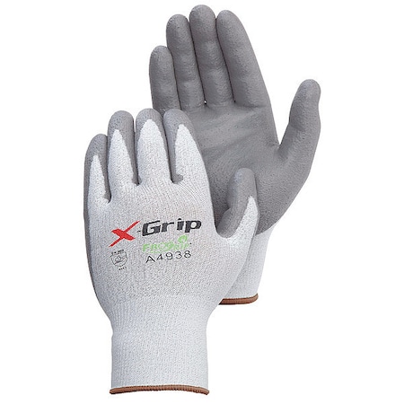 Cut Resistant Coated Gloves, Cut Level 2, Polyurethane, L 12 PK MPN:A4938/LG