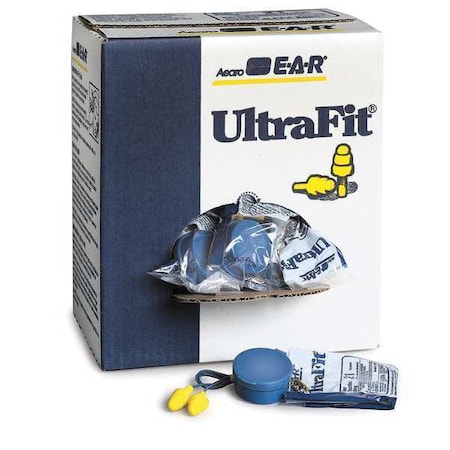 E-A-R™ UltraFit™ Reusable Foam Ear Plugs, Flanged Shape, 25 dB, Yellow, 5 PK MPN:EAR913