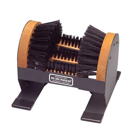 Deluxe Boot Brush, Scraper, Boot/Shoe Scrubber, Elevated Base, Black, 9 in L x 9 in W x 9 in H MPN:I-4
