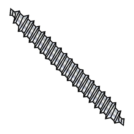 Fully Threaded Grooved Pins, 3/16X1 1/2 DOWEL S, PK5000, 3/16 x 1 1/2 in, Steel, Zinc Plated Finish MPN:1024SD