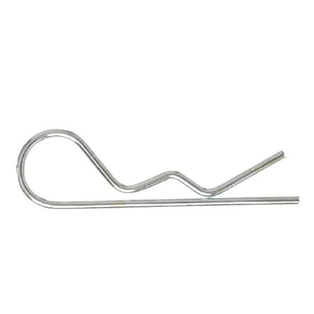 Cotter Pin, Bridge, 3/64 in Pin Dia, 1-9/16 in Shank Lg, Steel, Zinc Plated Finish, 25 PK MPN:2UJK6