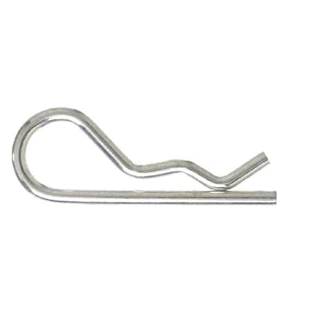 Cotter Pin, Bridge, 3/32 in Pin Dia, 1-5/8 in Shank Lg, Steel, Zinc Plated Finish, 25 PK MPN:2UJN2