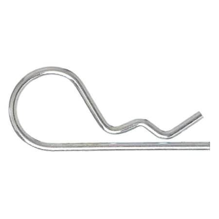 Cotter Pin, Bridge, 3/32 in Pin Dia, 2 in Shank Lg, Steel, Zinc Plated Finish, 25 PK MPN:2UJN3