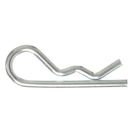 Cotter Pin, Bridge, 1/8 in Pin Dia, 2 in Shank Lg, Steel, Zinc Plated Finish, 25 PK MPN:2UJN8