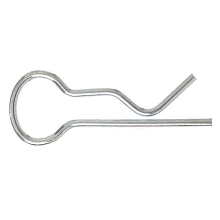 Bridge Cotter Pin, 1/8 in Dia, 3-1/8 in L, Steel, 10 PK MPN:2UJP3