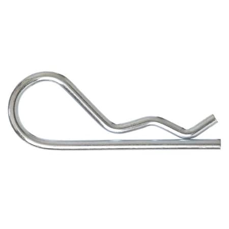 Cotter Pin, Bridge, 9/64 in Pin Dia, 3 in Shank Lg, Steel, Zinc Plated Finish, 25 PK MPN:2UJP6