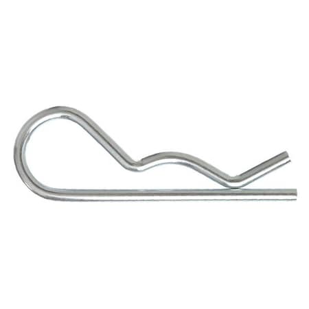 Cotter Pin, Bridge, 11/64 in Pin Dia, 3-3/8 in Shank Lg, Steel, Zinc Plated Finish, 10 PK MPN:2UJR4