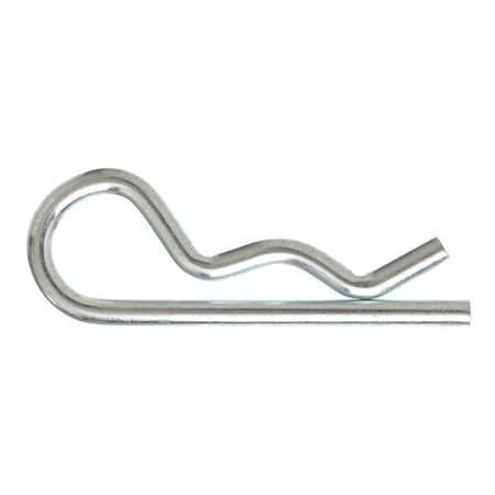 Cotter Pin, Bridge, 1/4 in Pin Dia, 4 in Shank Lg, Steel, Zinc Plated Finish, 10 PK MPN:2UJR5