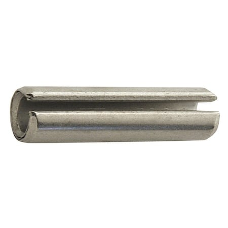 Slotted Spring Pin, 1/4 in Outside Dia, 4 in L, Stainless Steel, 25 PK MPN:5BY70