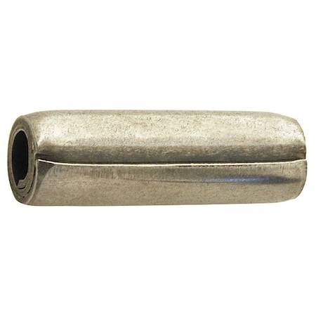 Coiled Spring Pin, 3/32 in Outside Dia, 1/4 in L, Stainless Steel, 100 PK MPN:5DV98