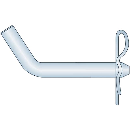 Bent Clevis Pin, 5/8 in Dia, Steel, 1 PK MPN:BTP-0625-3000BP