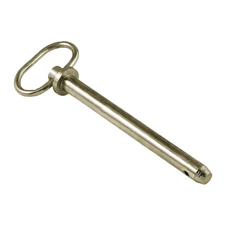 Detent Hitch Pin, 5/8 in Dia, 6-3/4 in Usable L, Steel, 1 PK MPN:HP-0625-5750R